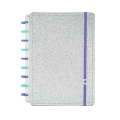 Caderno Inteligente Medio Lets Glitter Silver 2.0