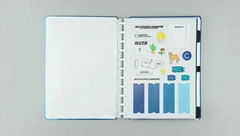 CADERNO BLUE CREATIVE GRANDE JOURNAL BY MIGUEL LUZ - Bazar Melo's