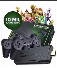 Video Game Retrô Box 4K HDMI - 10.000 Jogos + 2 Controles Wireless