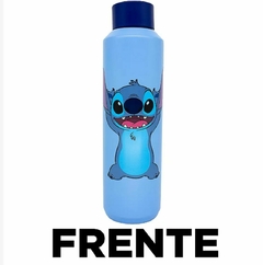 GARRAFA STITCH TÉRMICA 6 HORAS QUENTE GELADA AZUL 600ML OFICIAL DISNEY - comprar online