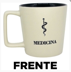 CANECA PROFISSÃO MEDICO MEDICINA CERÂMICA BRANCA 400ML - comprar online