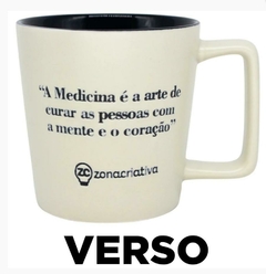 CANECA PROFISSÃO MEDICO MEDICINA CERÂMICA BRANCA 400ML na internet