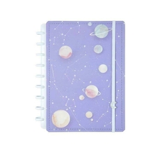 Caderno Inteligente Médio 80Fls Purple Galaxy Gocase