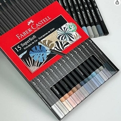 Lápis De Cor Faber Castell 15 Cores Super Soft Cores Neutras 120715SOFTCN - loja online