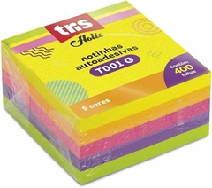 Bloco Adesivo Tris Pop Office 5 Cores Neon 75×75 mm 400Fls 687483