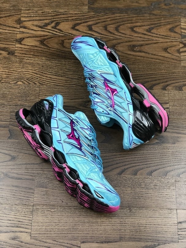 Mizuno wave azul outlet e rosa