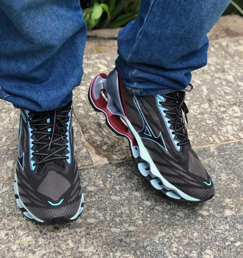 Mizuno Wave Prophecy 11 Cinza e Azul Bebe Importado