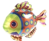 globo multicolor de 35 cm pez