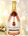 Globo de botella champagne rosa gold 60 cm