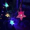Luces Estrellas Multicolor 5 mt con enchufe 220v