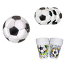 platos y vasos descartables pelota