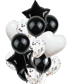 Imagen de Set de 14 globos con globos confeti