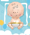 Globo de Baby shower varón bebe 80 cm