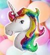 Globo de unicornio multicolor de 60 cm