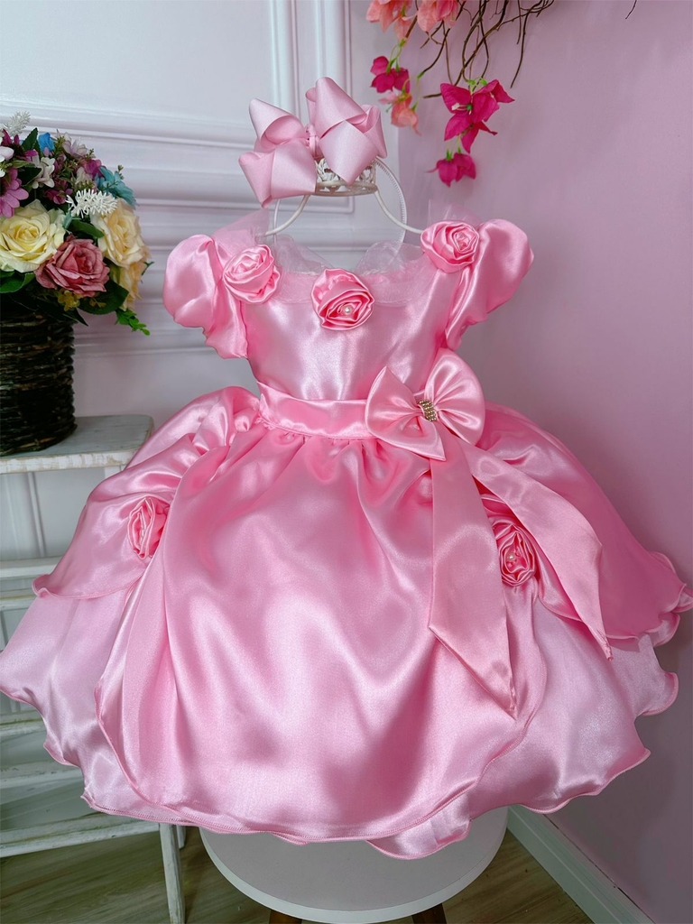 Vestido infantil cheap princesa