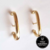 Brinco Ear Hook 1 Fio Banhado a Ouro 18k (SEMIJOIA)