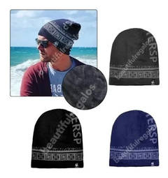 Gorro Lana Doble Y Felpa Rocky Beanie Frio Invierno - comprar online