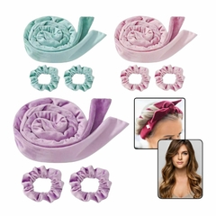 Rizador Sin Calor Manual Para Cabello + 2 Colitas Scrunchie