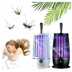 Lámpara Mata Moscas Mosquitos Luz Uv Led Usb Recargable