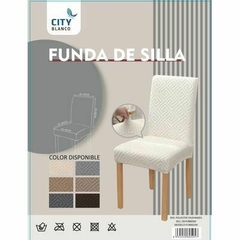 Funda Cubre Silla Elastizada Diseño Geométrico Hogar Lavable - tienda online