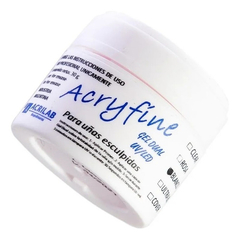 Acryfine Gel Dual Uv Led Modelado Uñas Esculpidas Blanco 30g - M&Q REGALOS