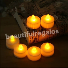 24 Velas Velitas Led Con Pila Calidas Decoracion Souvenir - tienda online