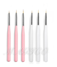 Set 3 Pinceles Liners Para Nail Art Deco Uñas en internet