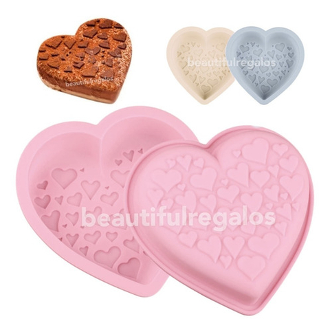 Molde Silicona Corazón Mini Corazones Repostería Cocina