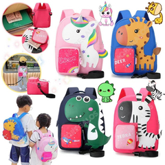 Mochila Infantil Escolar Premium Niña Niño Jardín Animales