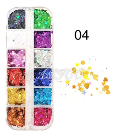 Decoración Apliques Uñas Formas Y Colores Surtidos Nail Art - tienda online