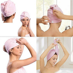 X3 Set Esponja Turbante Toalla Cabello Guante Exfoliante - comprar online