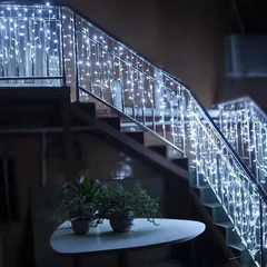 Guirnaldas Lluvia Luz Led Luces Con Enchufe Navidad