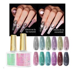 Esmaltes Semipermanente Laser Drill 10ml Con Glitter Shine en internet