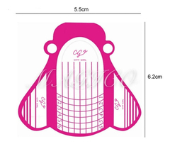 50 Moldes Rosa Rollos Uñas Esculpidas Acrílicas Gelificadas - M&Q REGALOS