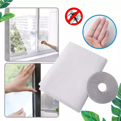 Mosquitero Adhesivo Cortina Ventana 130x150m Recortable