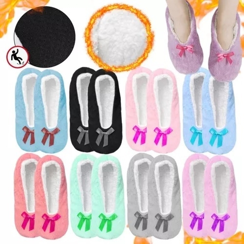 Pantuflas X3 Ballerina de Mujer Antideslizante Invierno Liso