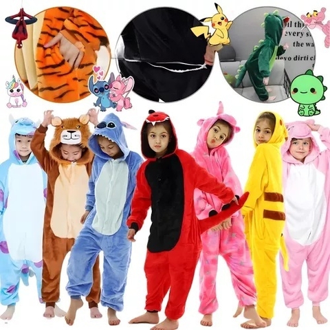 Pijama Kigurumi Chicos Infantil Para Dormir Mameluco Disfraz