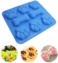 Molde Silicona Huellas De Perrito Hueso Jabón / Repostería - comprar online