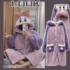 Pijama Kigurumi Adulto Tipo Bata Camison Peluche Invierno