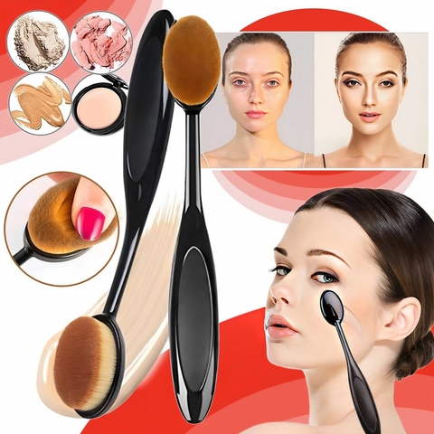 Brocha Brush Oval Para Maquillaje Contorno Base Make Up