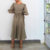 Long Sleeve Linen Envelope Dress | Kimoh Brisa - Kimonos Femininos | Kimoh | Quimonos Autorais Exclusivos 