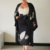 Kimono Preto Elegante Dia a Dia | Kimoh Sombra - comprar online