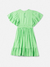 Vestido com mangas amplas verde apple - muvile