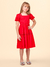 VESTIDO VERMELHO PREPPY