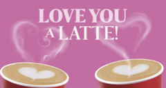 GIFT CARD LOVE YOU A "LATTE"