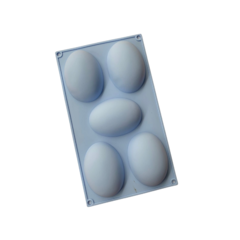 MOLDE SILICONA PLANCHA 5 HUEVOS PASCUA GRANDE