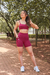 Conjunto Shorts Runner - Bordo na internet