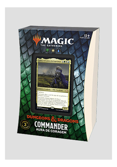 Magic - Deck de Commander - Dungeons and Dragons: Adventures in the Forgotten Realms - Aura de Coragem - Usado
