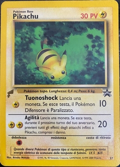 Pikachu - Black Star Gold Tail PR 027/053 ITA Levemente Usado