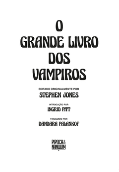 O Grande Livro dos Vampiros - Pipoca e Nanquim na internet